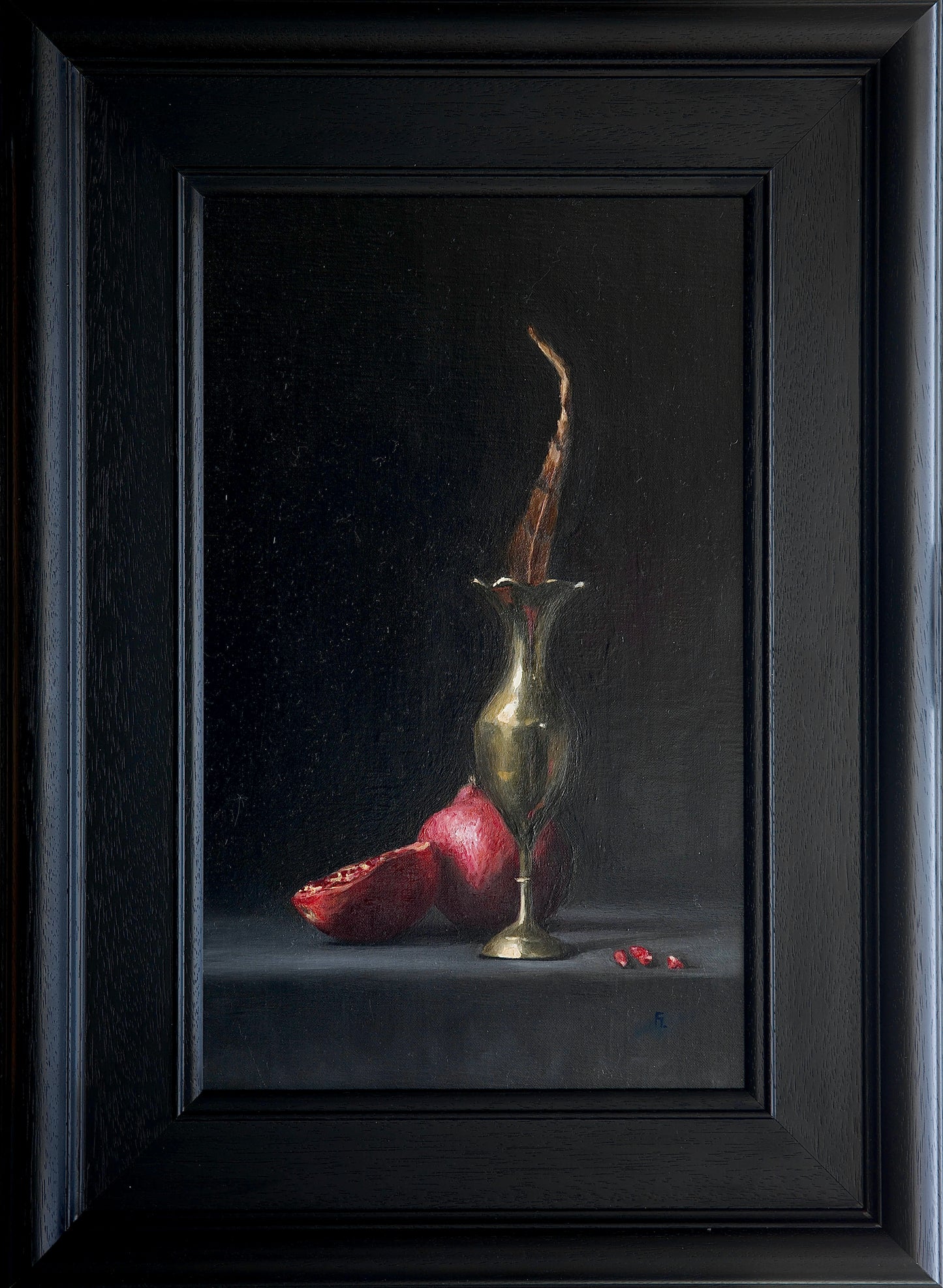 'Vase, Feather with Pomegranates'