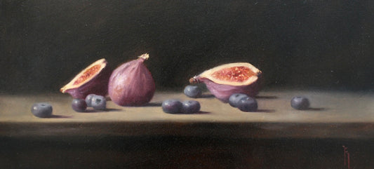 'Figs and Blueberries i' -Available Exclusively at Fotheringham Gallery