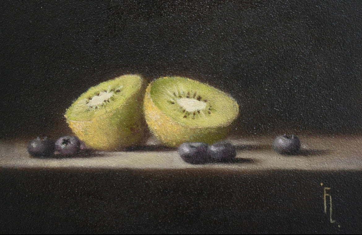 'Kiwi and Blueberries' - Available Exclusively at Fotheringham Gallery