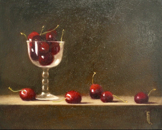 'Glass Full of Cherries' - Available Exclusively at Fotheringham Gallery