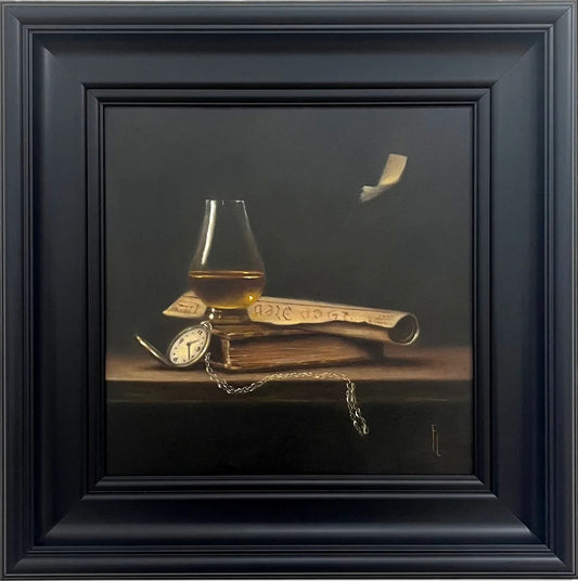 'Reminiscing with a Wee Dram' -  Available Exclusively at Scotland Art